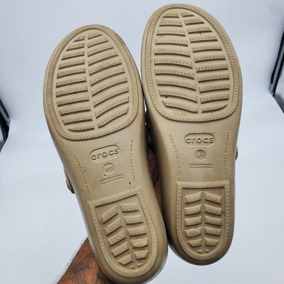 Crocs Patricia Mini Wedge 10386 Women's 11 Shoes Strappy Slip On Sandals - Picture 2 of 9